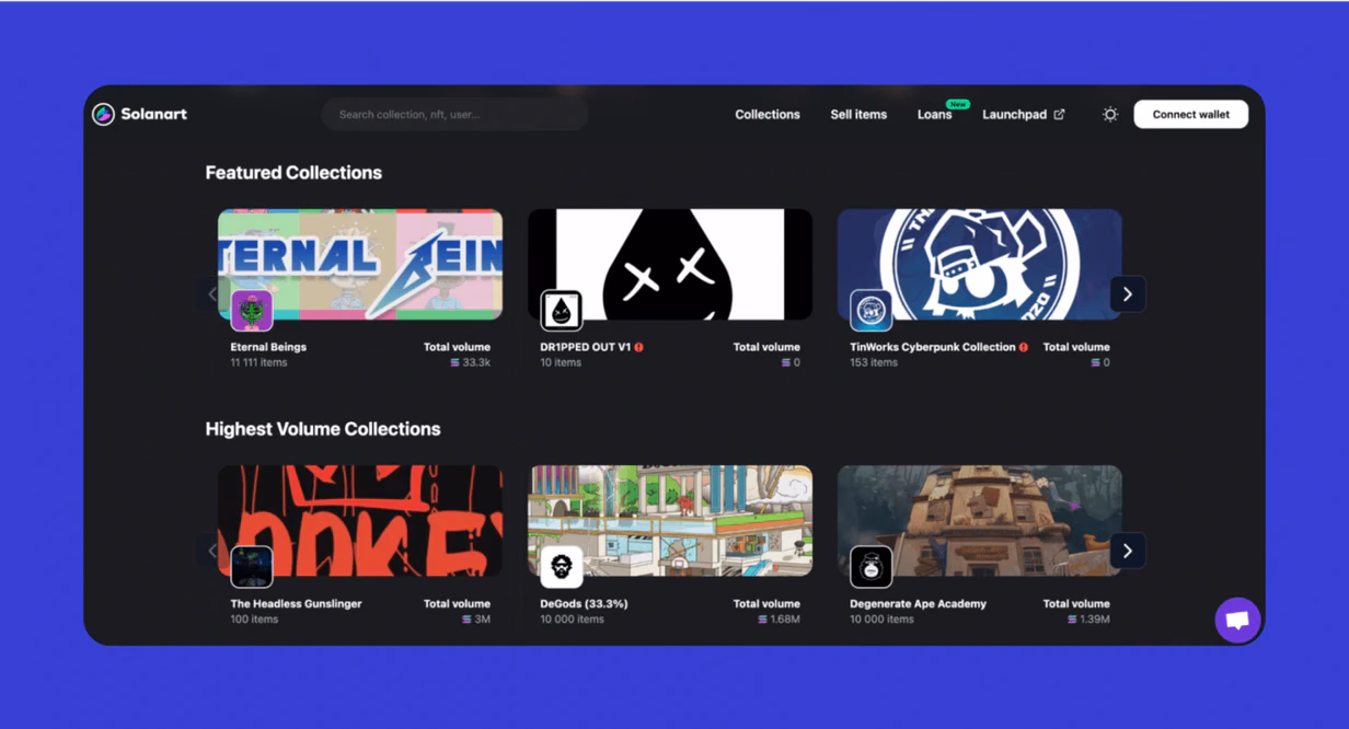 Solanart NFT marketplace