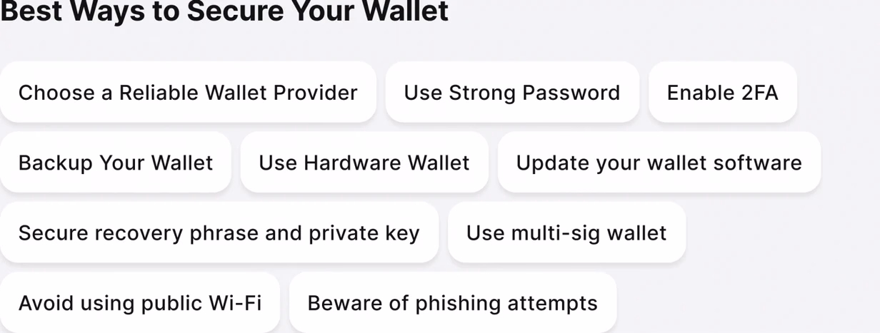 Wallet Security Tips