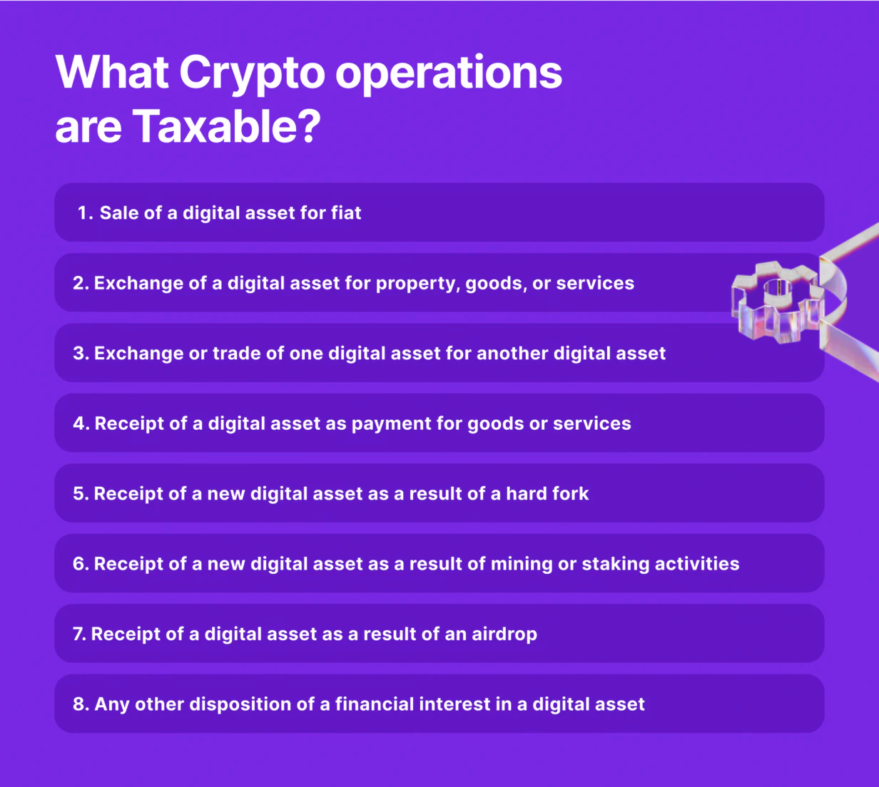 examples of taxable crypto events